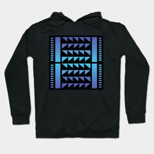 “Dimensional Funk (4)” - V.2 Blue - (Geometric Art) (Dimensions) - Doc Labs Hoodie